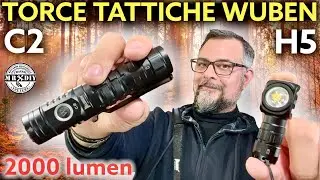 Torcia tattica Wuben C2 torcia frontale Wuben H5. Torcia militare, polizia, campeggio EDC. Economica