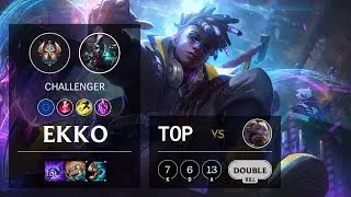 Ekko Top vs Poppy - EUW Challenger Patch 10.6