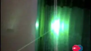 Check 200mw Jetlasers Green laser beam
