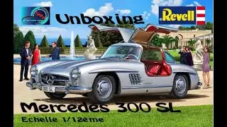 Montage Maquette Mercedes 300 SL Revell 1/12ème Unboxing