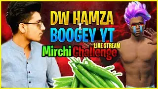 DW HAMZA X Boogey YT Mirchi Challenge Live || Joining Random Squads Like A Bot || Live  Gameplay
