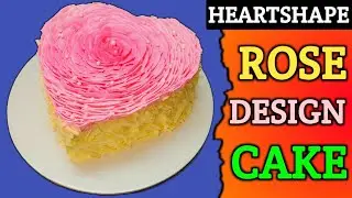 Heart Shape Rose Design Cake | Rose Design