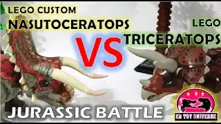JURASSIC BATTLE TRICERATOPS VS NASUTOCERATOPS I LEVEL 40 BATTLE I MAX LEVEL DINOSAUR BATTLE