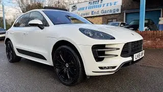 A beautiful 2015 Porsche Macan 3.6 T White with a Porsche red interior 5 Door SUV Automatic Petrol