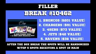 F2 For Break #10462 6 Box Mixer 5 Box 2024 Panini ONE + 1 Box 2024 Illusions PYT #7