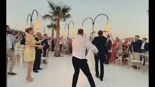 Wedding in Elounda Crete - Bride Couple Entrance 