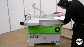 Cutting panel to size on the Wadkin Bursgreen WB 1200 M Panel saw