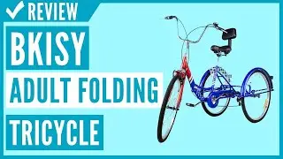 Bkisy Adult Folding Tricycle 7-Speed, 24-Inch Three Wheel Cruiser Bike Review