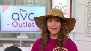 Susan Graver Soleil Straw Beach Hat on QVC