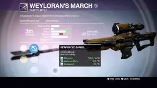 Iron Banner sniper Weylorans March