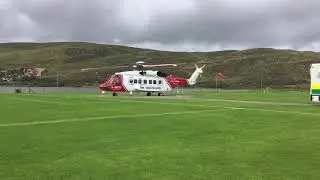 Coastguard Rescue S92 helicopter medevac