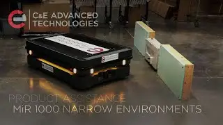 MiR Autonomous Mobile Robot Finesses Through Tight Space to Find Charging Dock