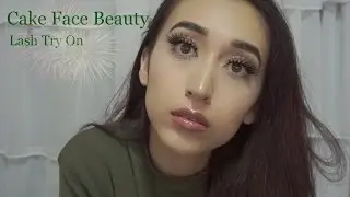 Cake Face Beauty Lash Try On| no liner