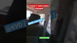 Innova Crysta 7 seater seat cover changed at kvd autozone karol bahg #carseatcovers #caraccessories