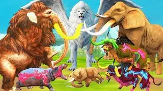 Prehistoric Animals Epic Battle Mammals Vs Elephant, Tiger Mammals Animal Revolt Battle Simulator
