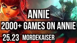 ANNIE vs MORDEKAISER (TOP) | 2000+ games, Dominating | NA Master | 25.23