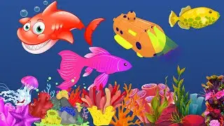 Bedtime lullaby and calming undersea animation 🎵🎵. Fish aquarium for babies 🎵Fish lullaby music ❣️