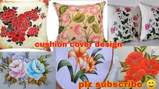 30 se bhi zyada cushion cover painting design/Pillow cover design/Acrylic painting/order 9118376136