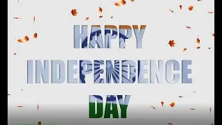 Independence Day animation (in Hindi) - How to create text and video animation