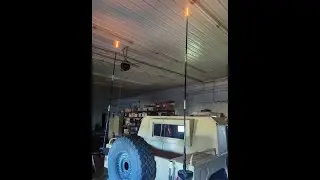 This Antenna is literally Lit! 24v Lighted Antenna for your HUMVEE