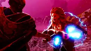 Odin Attack Thor's Daughter using Mjolnir | God of War Ragnarok