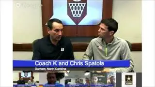 #HeroesHangout: Coach K with U.S. Army Soldiers