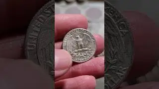 SILVER QUARTER FOUND COIN ROLL HUNTING #coinrollhunting #silver #silverquarter #dwcnc #money #coin