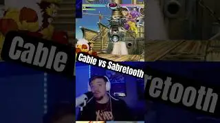 Cable vs Sabretooth MVC2 #marvel #mcu #xmen #mvc #mvc2 #sabretooth #cable #gaming #gameplay #fyp