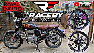 Royal Enfield Classic Reborn Alloy Wheels Install | Raceby Brand Alloy Wheels |