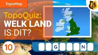 TopoMap 10 | Hoe goed ken je de kaart van Europa? | Raad de landen | Braintraining