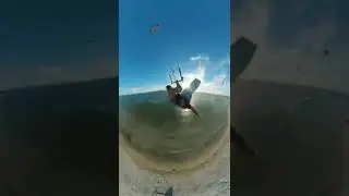 guy jumps over a whole island #jump #waves #ocean #shorts #short
