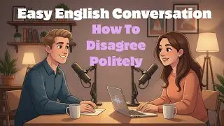 Easy English Conversation for Beginners | Disagreeing Politely | Listening and Shadowing