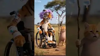 Cat's service to a sick tiger 🥰 Tiger sick. #funny #shortvideo #shorts #pets #catworld