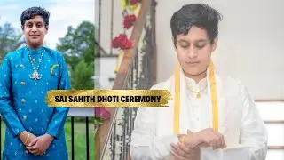 Sai Sahith Dhoti Ceremony Teaser || Meadows || Ashburn || Virginia || USA || 4K || 📞571-251-1638
