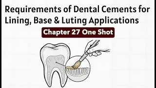 Requirements of Dental Cements for Lining, Base and Luting Purpose Dental Materials| Dr Hippocratic