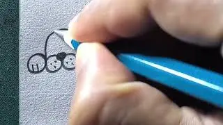 Easy dog drawing using circle 