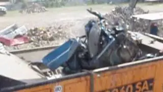 Shredding Cars at Lone Star Auto Salvage