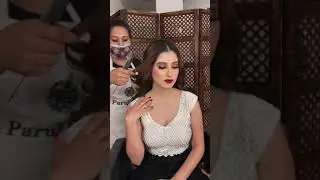 Bold Red Lips with White Outfit for my stunner ! Makeup by Parul Garg