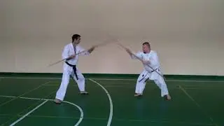 Kumite Bo (Shiai kumite) Ryukyu Kobudo / seminar karate and Ryukyu Kobudo in Voronezh city