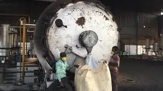 Tyre Pyrolysis Batch Plant - Carbon Discharge System - KGN Industries