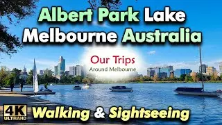 ALBERT PARK LAKE WALKING TOUR | BEAUTIFUL RELAXING AND PEACEFUL | MELBOURNE VICTORIA AUSTRALIA