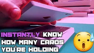 Guess EXACTLY How Many Cards You're Holding: BEGINNER Card Trick Performance and Tutorial.
