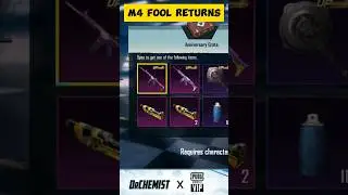 Anniversary Crate M4 Fool Vs Fool Scarl #pubgmobile #pubgmshorts