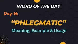 Phlegmatic meaning, usage & example #wordmeaning