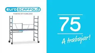 Euroscaffold | Andamio plegable de aluminio 3 m de altura de trabajo