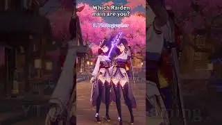 Which Raiden main are you?🤔 #genshinimpact #shorts #ayato #aether #kujousara #skirk #dahlia #kinich