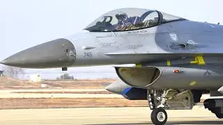 F-16 Fighting Falcon in Action at South Korea