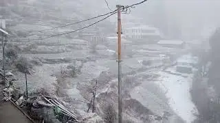 Snowfall latest news village Kanol Nanda nagar Chamoli