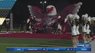 Manhattan football downs Maize, moves on to 6A semifinals
