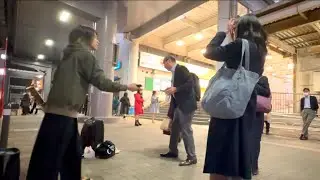 次々と投げ銭が入り、感動が溢れる｜突然プロが「瑠璃色の地球/松田聖子」ライブ｜STREET SAX PERFORMANCE